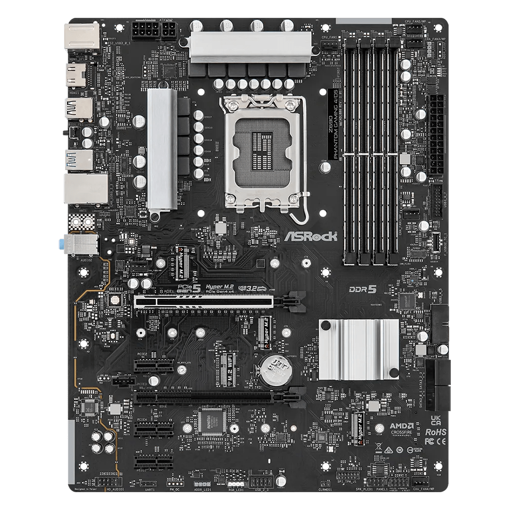 ASRock Z690 Phantom Gaming 4/D5 Intel 600 Series ATX Motherboard | 90 - MXBI60 - A0UAYZ | - Vektra Computers LLC ASRock Z690 Phantom Gaming 4/D5 Intel 600 Series ATX Motherboard | 90 - MXBI60 - A0UAYZ | - Vektra Computers LLC